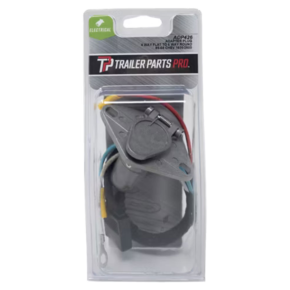 (image for) Trailer Wiring Connector Adaptor 4 Way To 6 Way Round Dexter/Redneck #ADP426