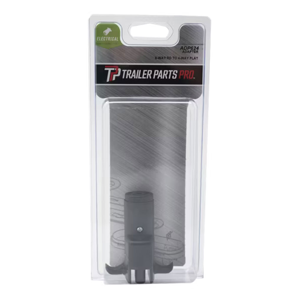 (image for) Trailer Wiring Connector Adaptor 6 Way Round To 4 Flat Dexter/Redneck#ADP624