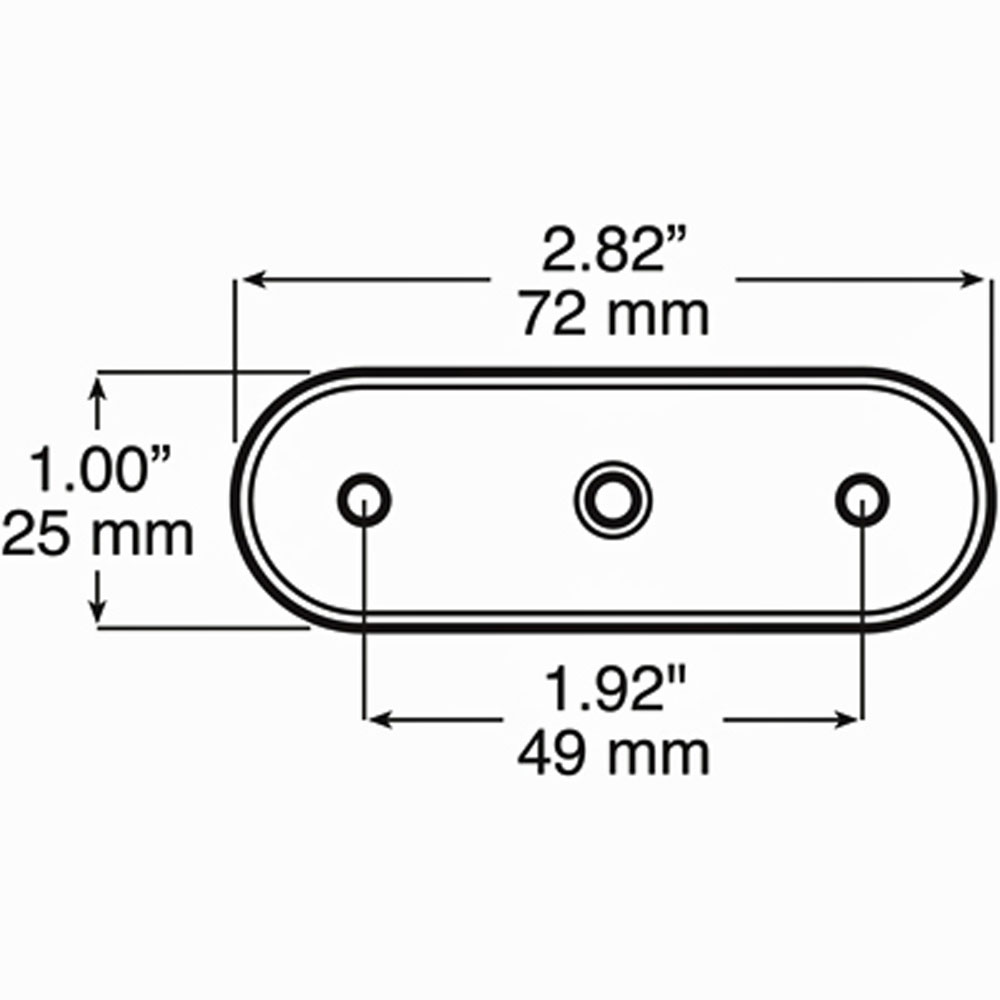 (image for) Trailer Marker Clearance Light Gasket 168 Series Dexter/Redneck #B168-18
