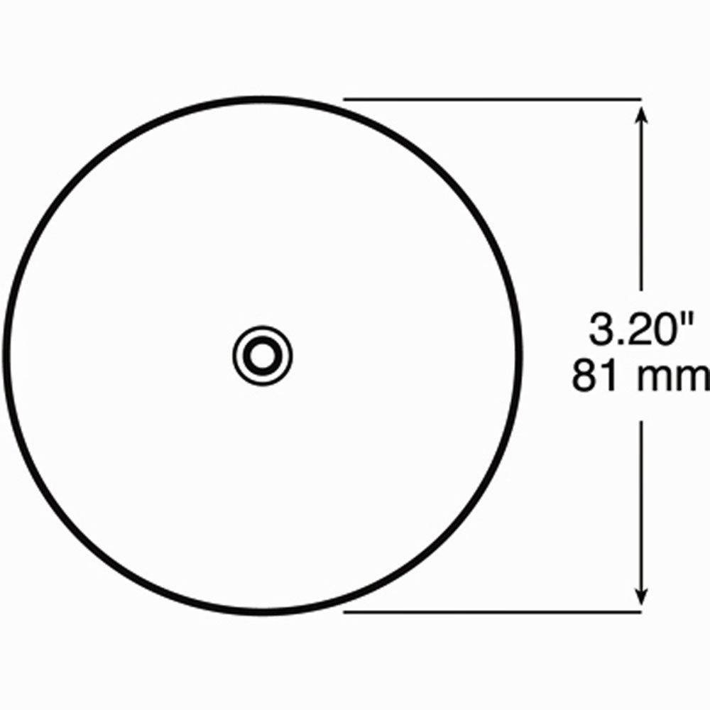 (image for) Trailer Reflector 3 1/4" Amber Round Dexter/Redneck #B476A