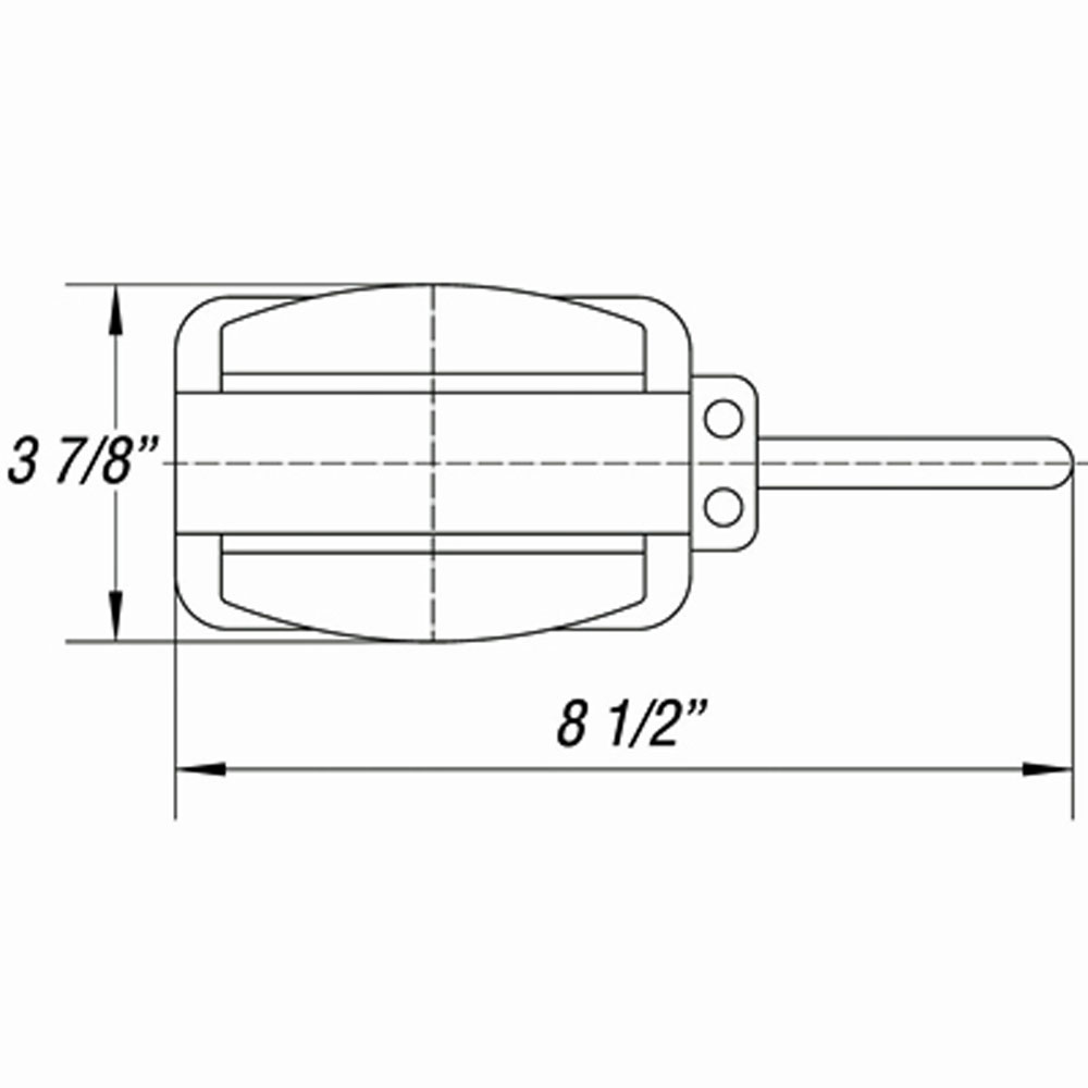 (image for) Trailer Marker Clearance 4" Fender Bracket Incandescent Light Kit Red/Amber Left Dexter/Redneck #BA-44FNL