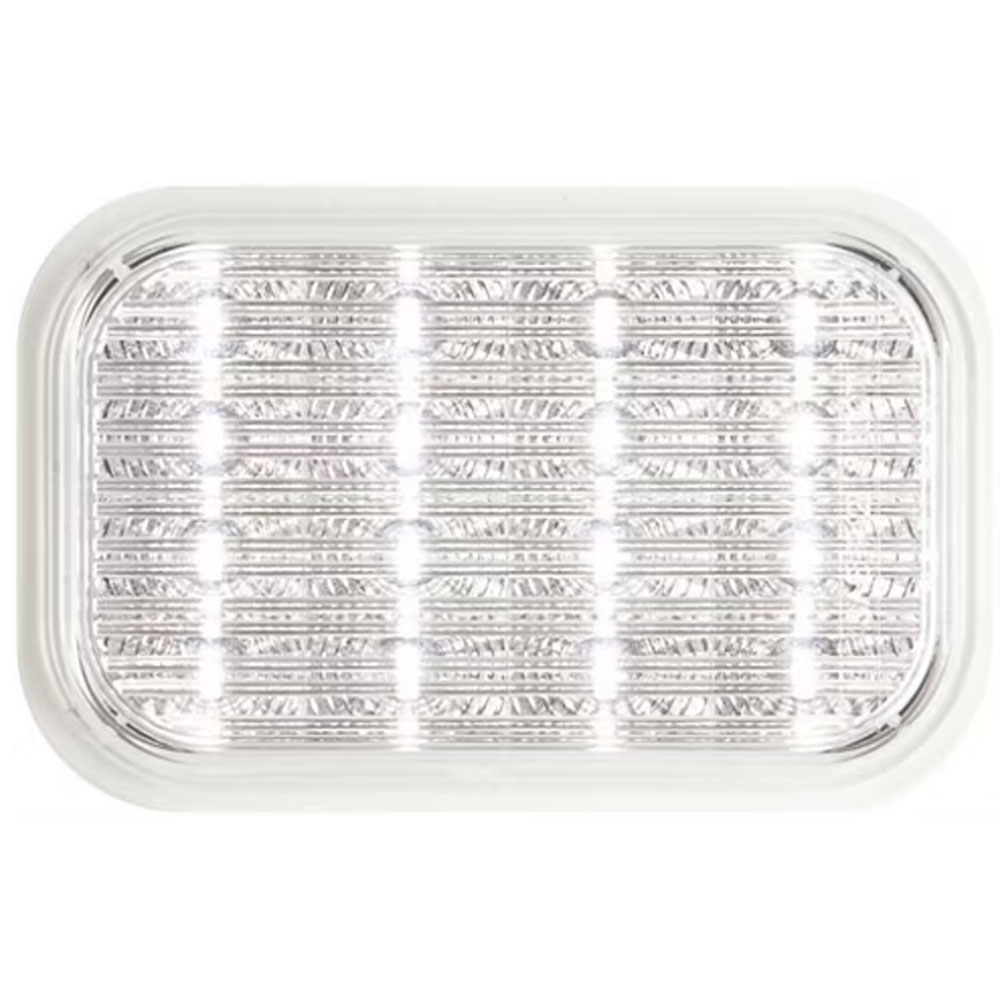 (image for) Trailer Back Up Light LED 5.25" Rectangular 16 Diode Clear Micro-Flex Dexter/Redneck #BUL35CB