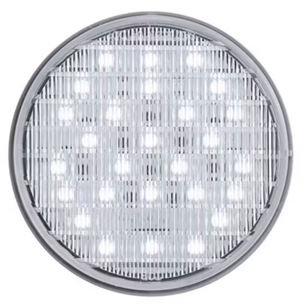 (image for) Trailer Back Up Light LED 4" Round 27 Diode DOT Compliant Clear Standard Dexter/Redneck #BUL23CB