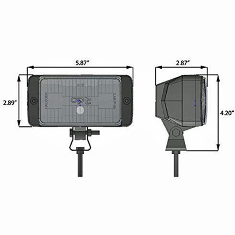 (image for) Trailer Halogen Dock Light Kit 55 Watt Dexter/Redneck #DL16CC