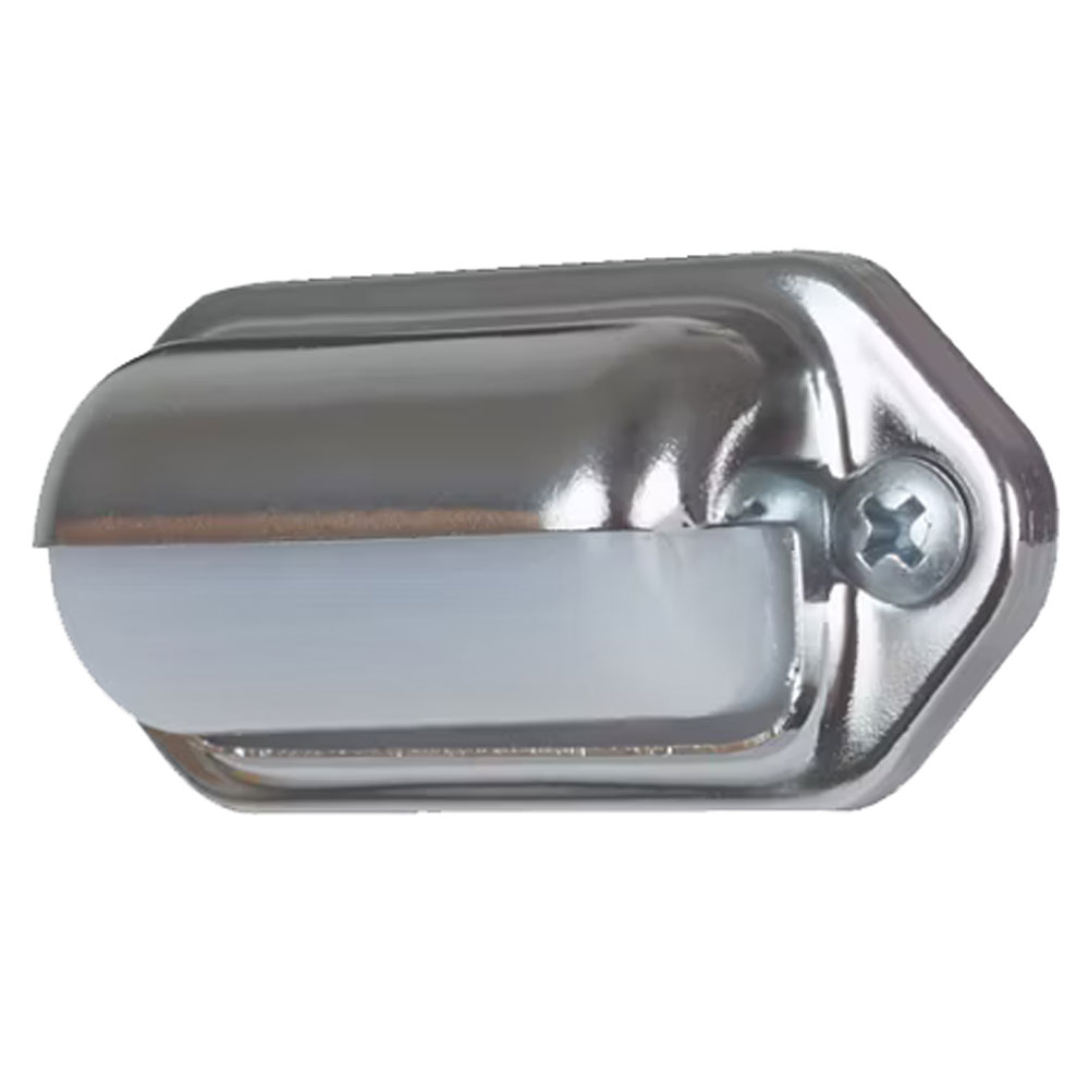 (image for) Trailer License Plate Light Incandescent 2" Chrome Dexter/Redneck #LP-31CB