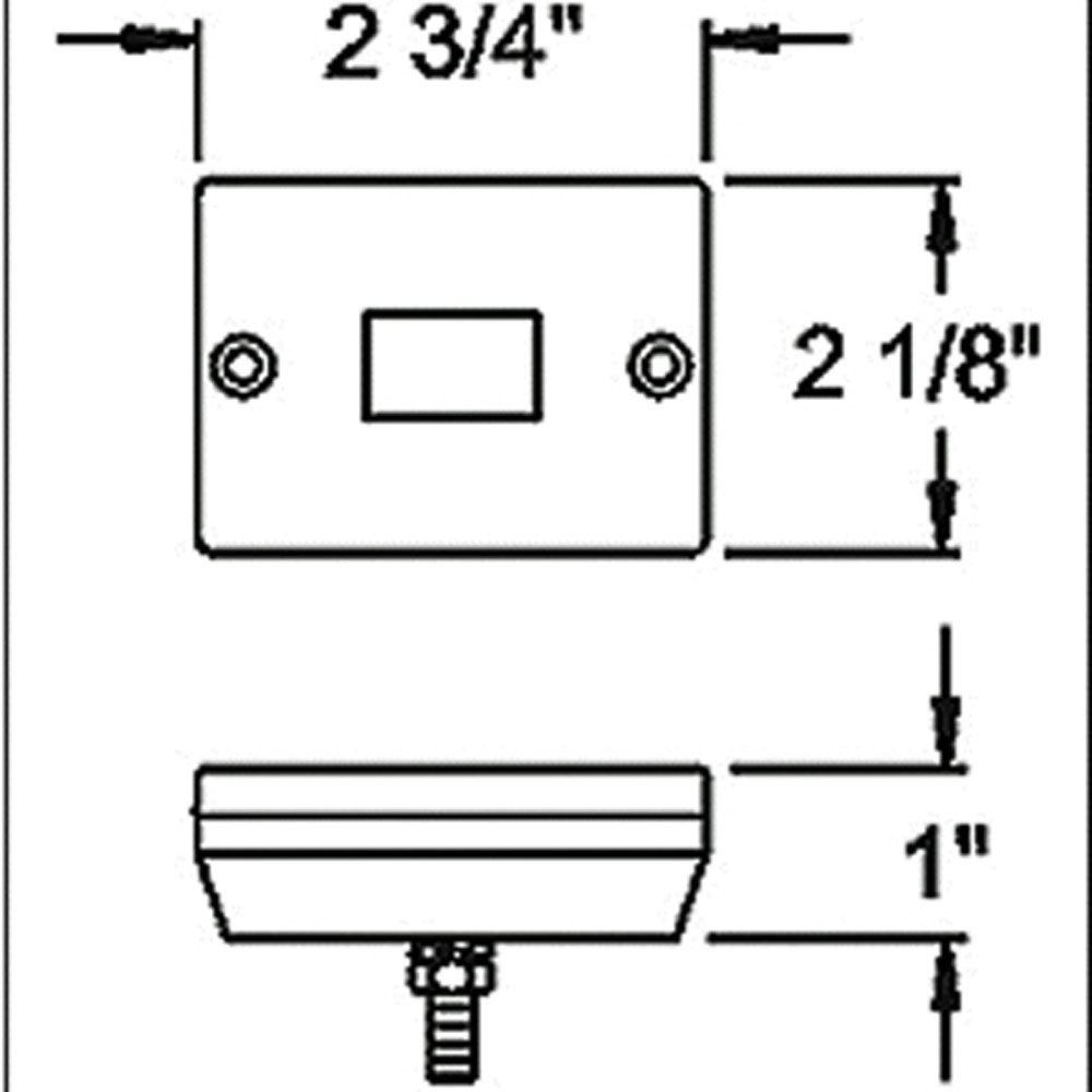 (image for) Trailer Marker Clearance Light Only Incandescent Amber Stud Mount Dexter/Redneck #LT01-050