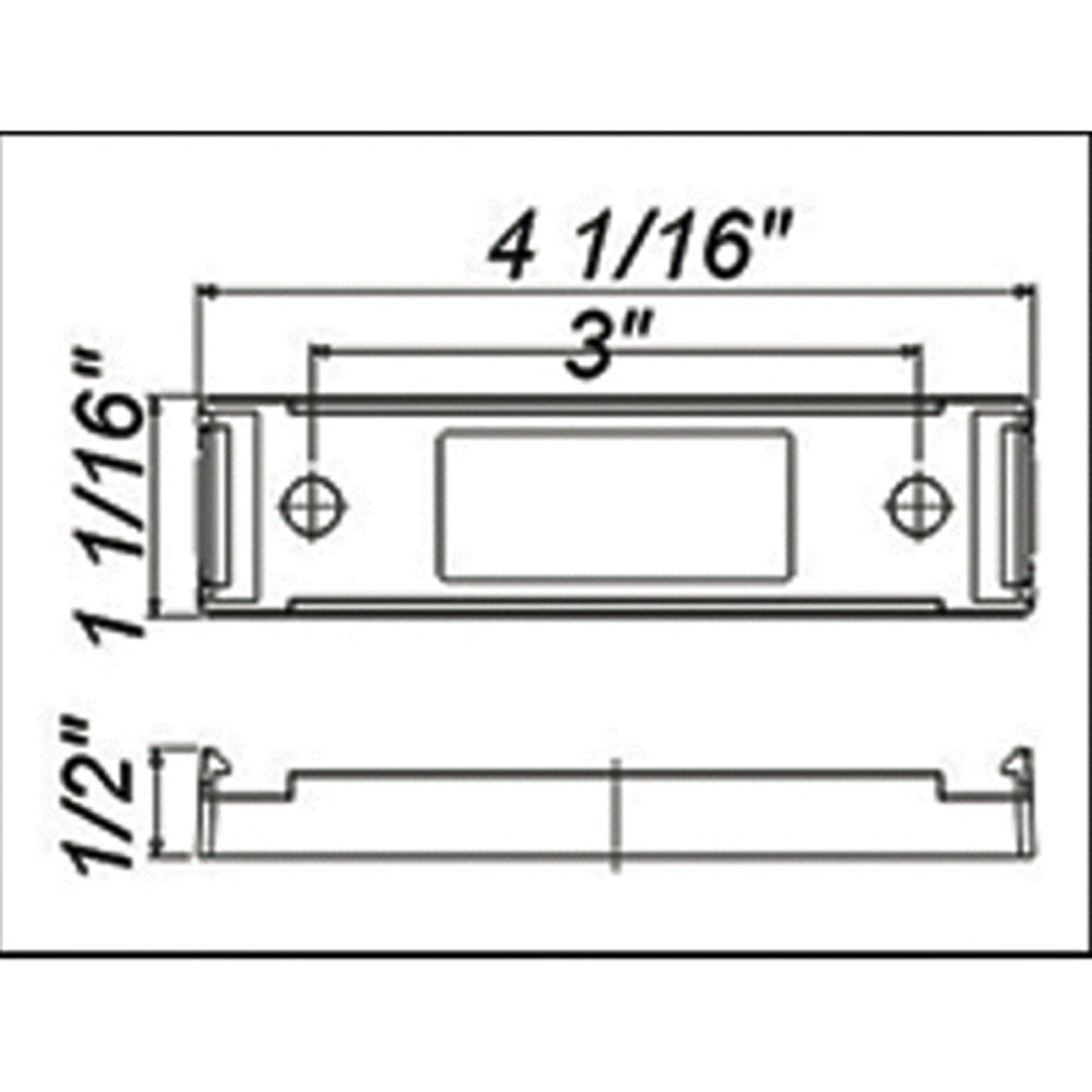 (image for) Trailer Marker Clearance Incandescent Light Kit Thinline Amber Dexter/Redneck #LT01-150