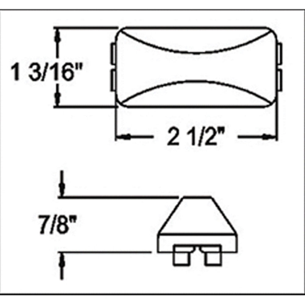 (image for) Trailer Marker Clearance Inc Light Kit Inacndescent Mini Thinline Red Dexter/Redneck #LT01-175