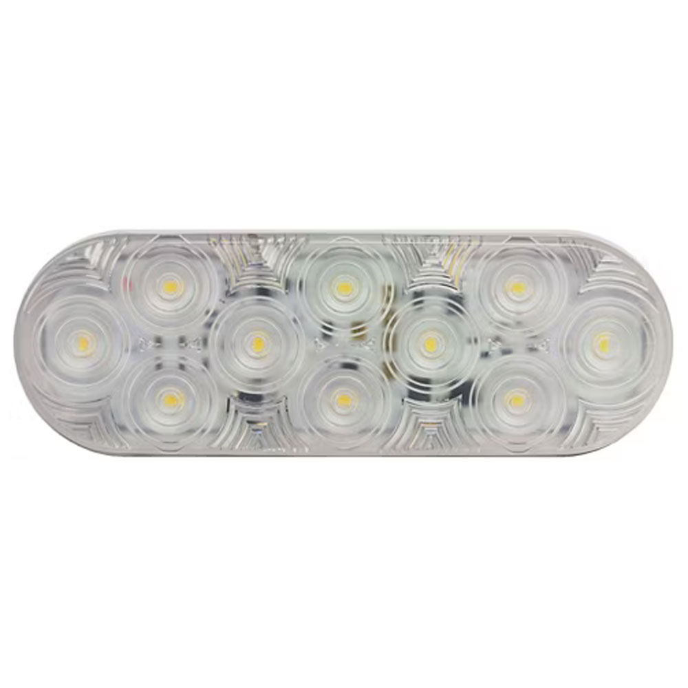 (image for) Trailer Back Up Light 6" Oval Lumenx Grommet Mount Dexter/Redneck #M821C-10