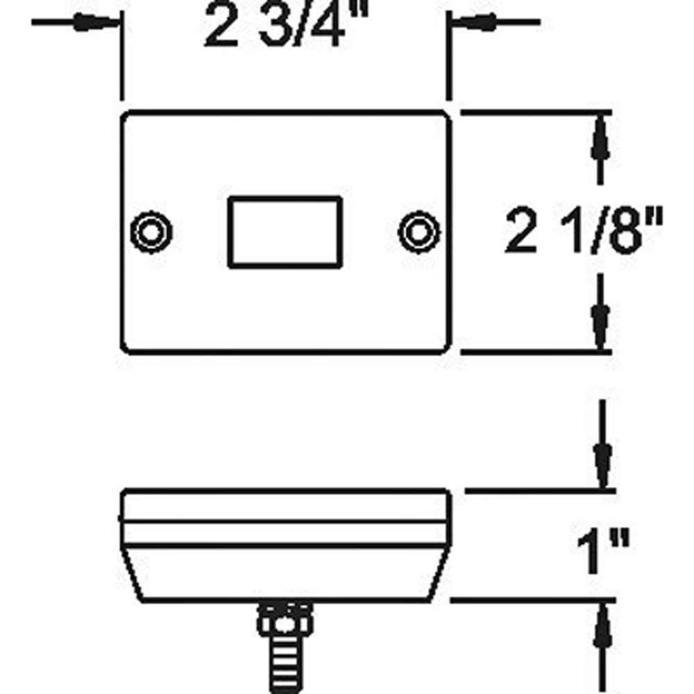 (image for) Trailer Marker Clearance Light Stud Mount Amber Dexter/Redneck #MC-36AB