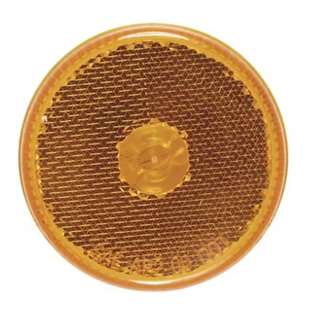 (image for) Trailer Marker Clearance Incandescent Light 2 1/2" Round Amber Reflex Dexter/Redneck #MC-57AB