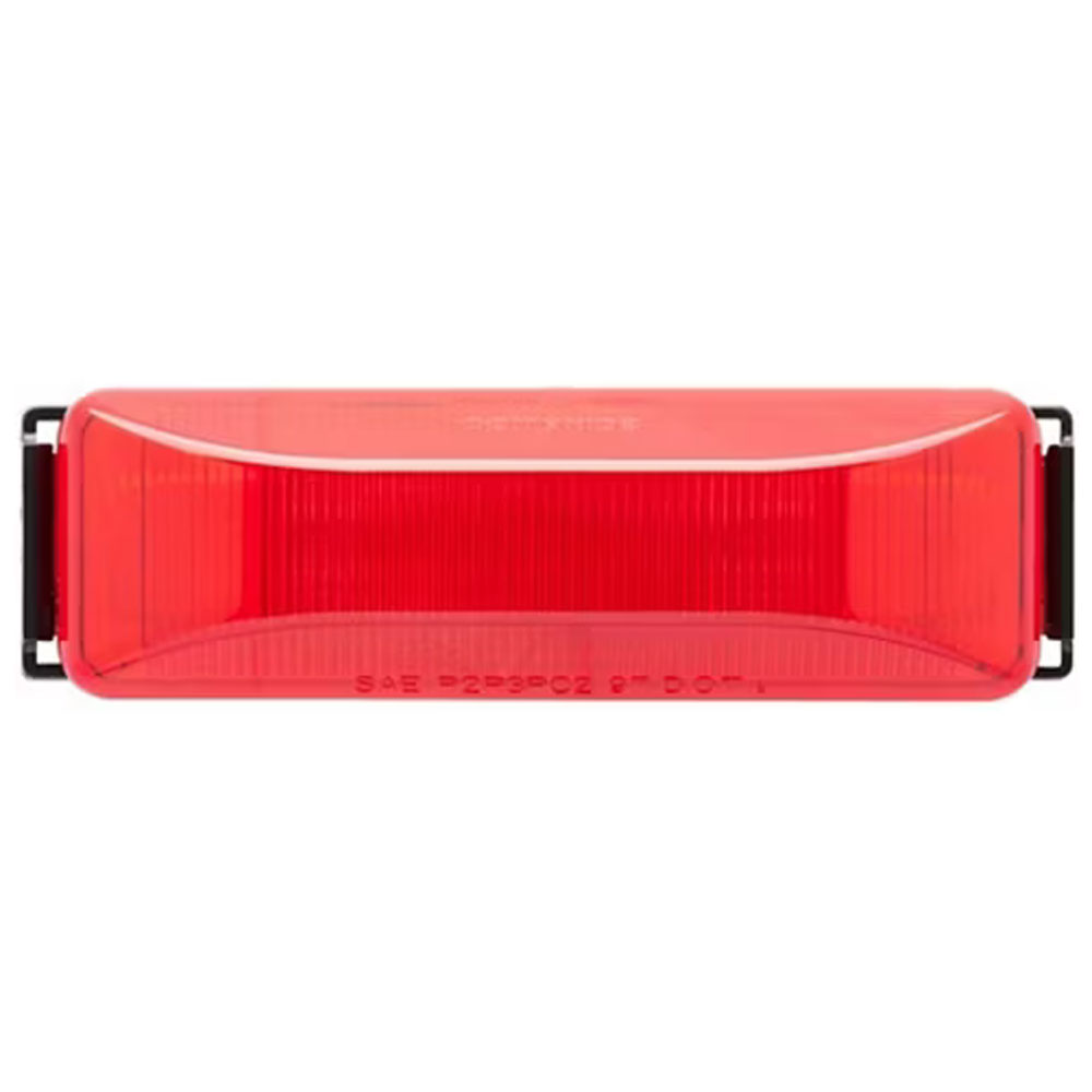 (image for) Trailer Marker Clearance Light Kit Incandesent 4.13" Rectangular Red Thinline Standard Dexter/Redneck #MC-67RB