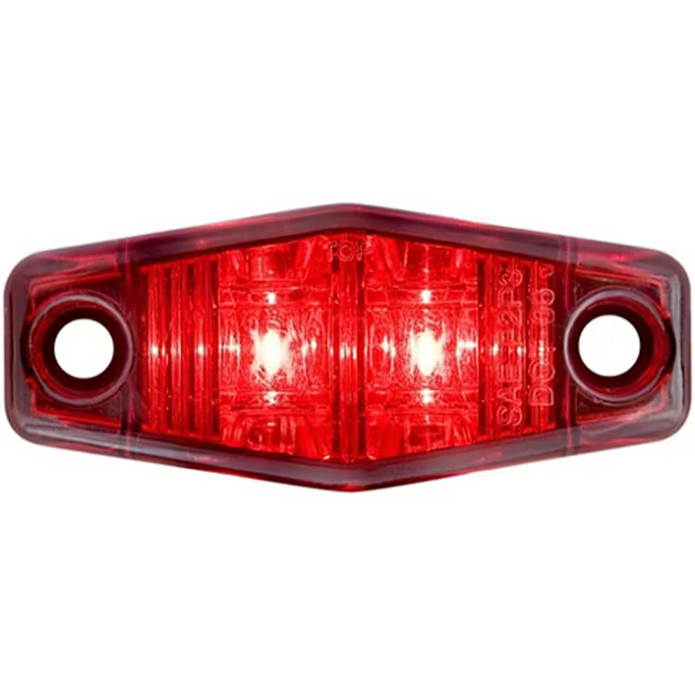 (image for) Trailer Marker Clearance Light LED 2.5" Hexagon Red Mini Dexter/Redneck #