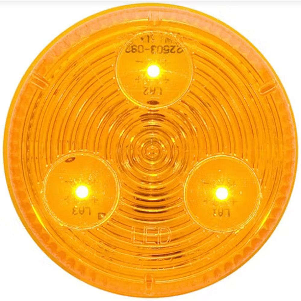 (image for) Trailer Marker Clearance Light LED 2" Round Amber Standard Dexter/Redneck #MCL-55AB
