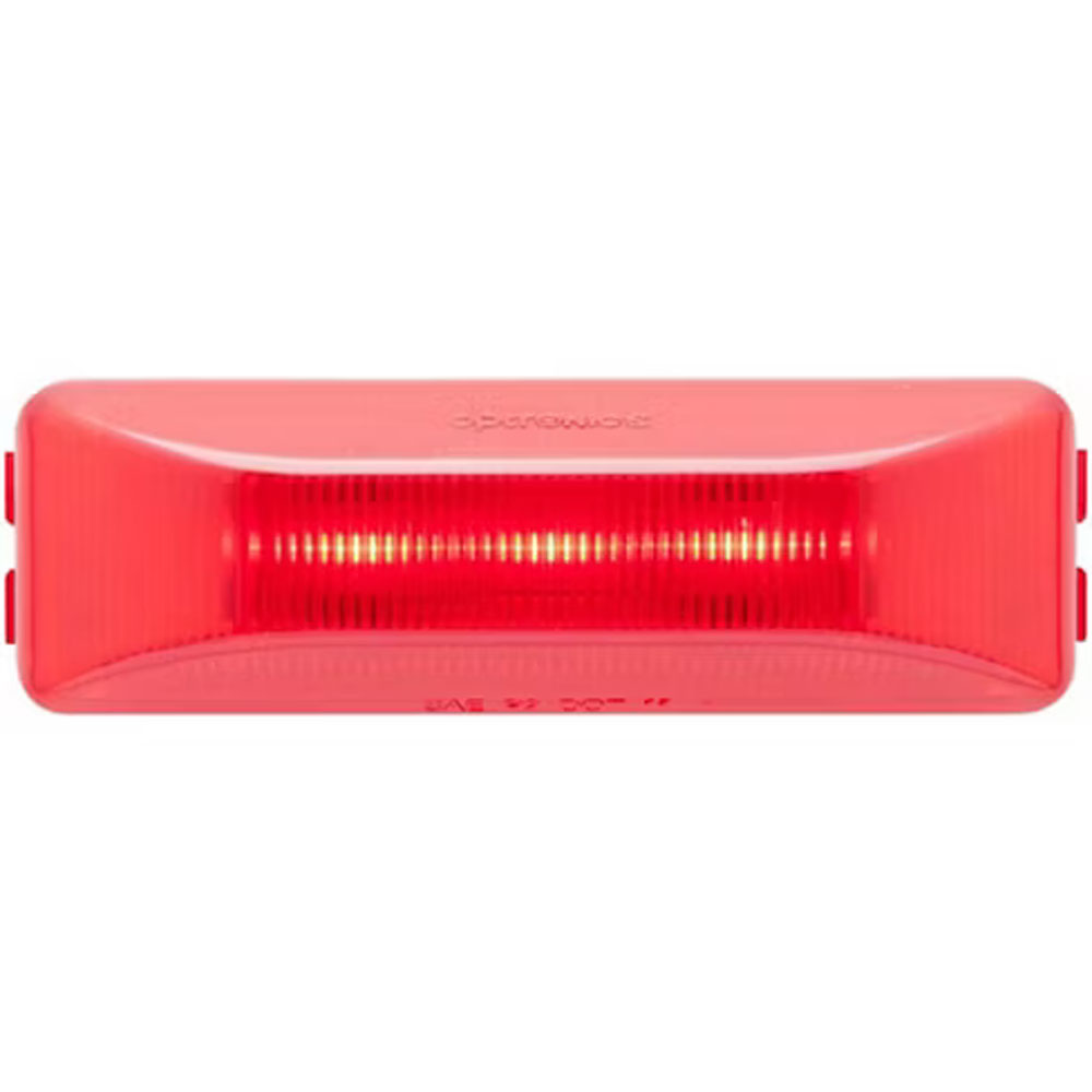 (image for) Trailer Marker Clearance Light LED 3.94" Rectangular Thinline Red Standard Dexter/Redneck #MCL-65RB