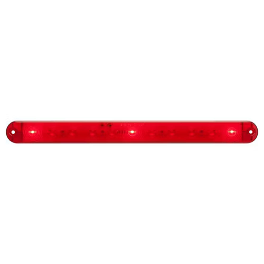 (image for) Trailer Identification Light Bar LED 14.125" 3 Diode Ultra Thin Waterproof Red Dexter/Redneck #MCL-70RB