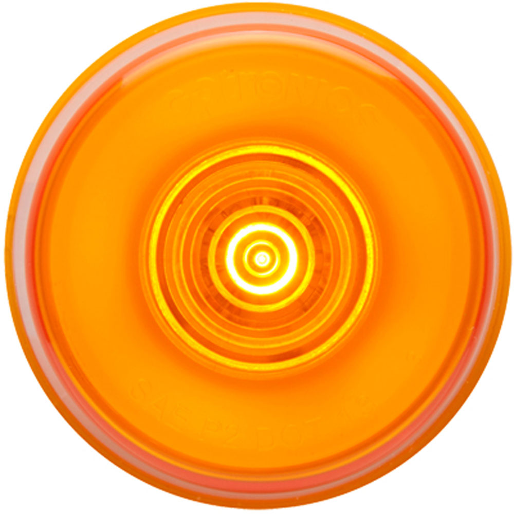 (image for) Trailer Marker Clearance Light Kit LED 2" Round 6 Diode Amber Glolight Dexter/Redneck #MCL155ABK