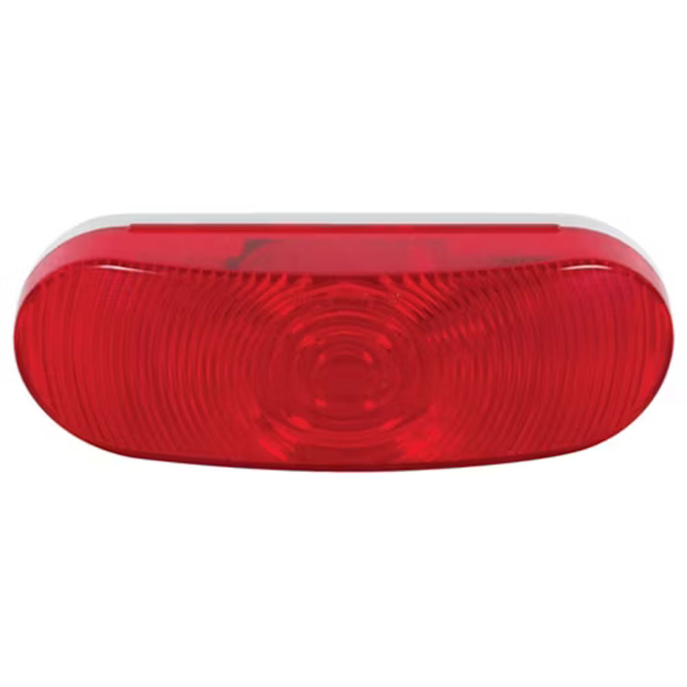 (image for) Trailer Stop/Turn/Tail Light Incandescent 6'' Oval 2 Bulb Red Standard Dexter/Redneck #ST-70RB