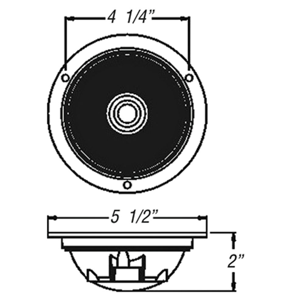 (image for) Trailer Stop/Turn/Tail Light Kit Incandescent 4" Round Standard Red Flange Mount Dexter/Redneck #ST47RBKd