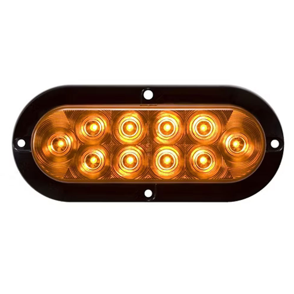 (image for) Trailer Park/TurnLight Kit LED 6'' Oval Amber 10 Diode Standard Dexter/Redneck #STL-78AB