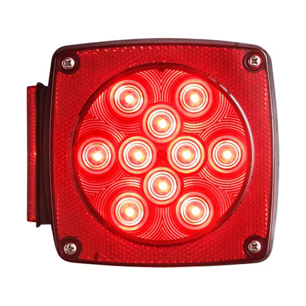 (image for) Trailer Stop/Turn/Tail Light Only LED 4.75" Square 14 Diode Red StandardLeft Hand Dexter/Redneck #STL-9RB