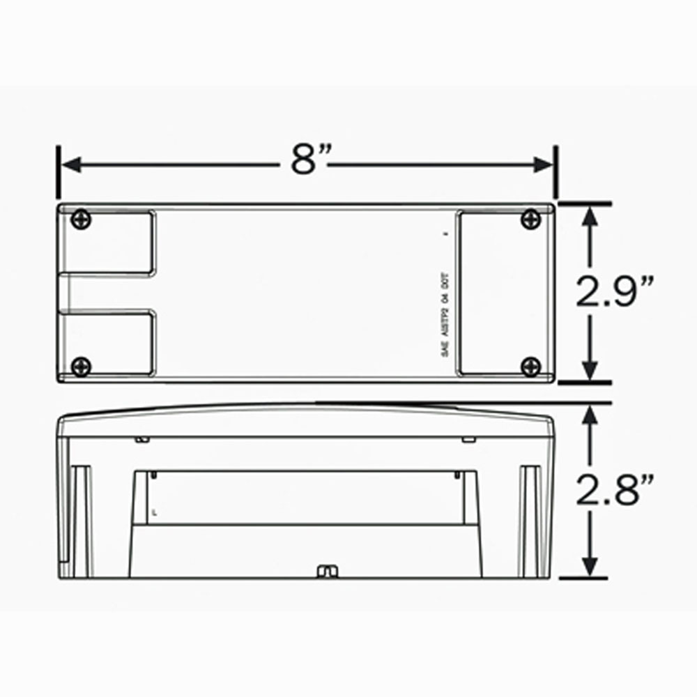 (image for) Marine Trailer Stop/Turn/Tail Light Only LED 7 Function Red Lef Hand Dexter/Redneck #STL117RB