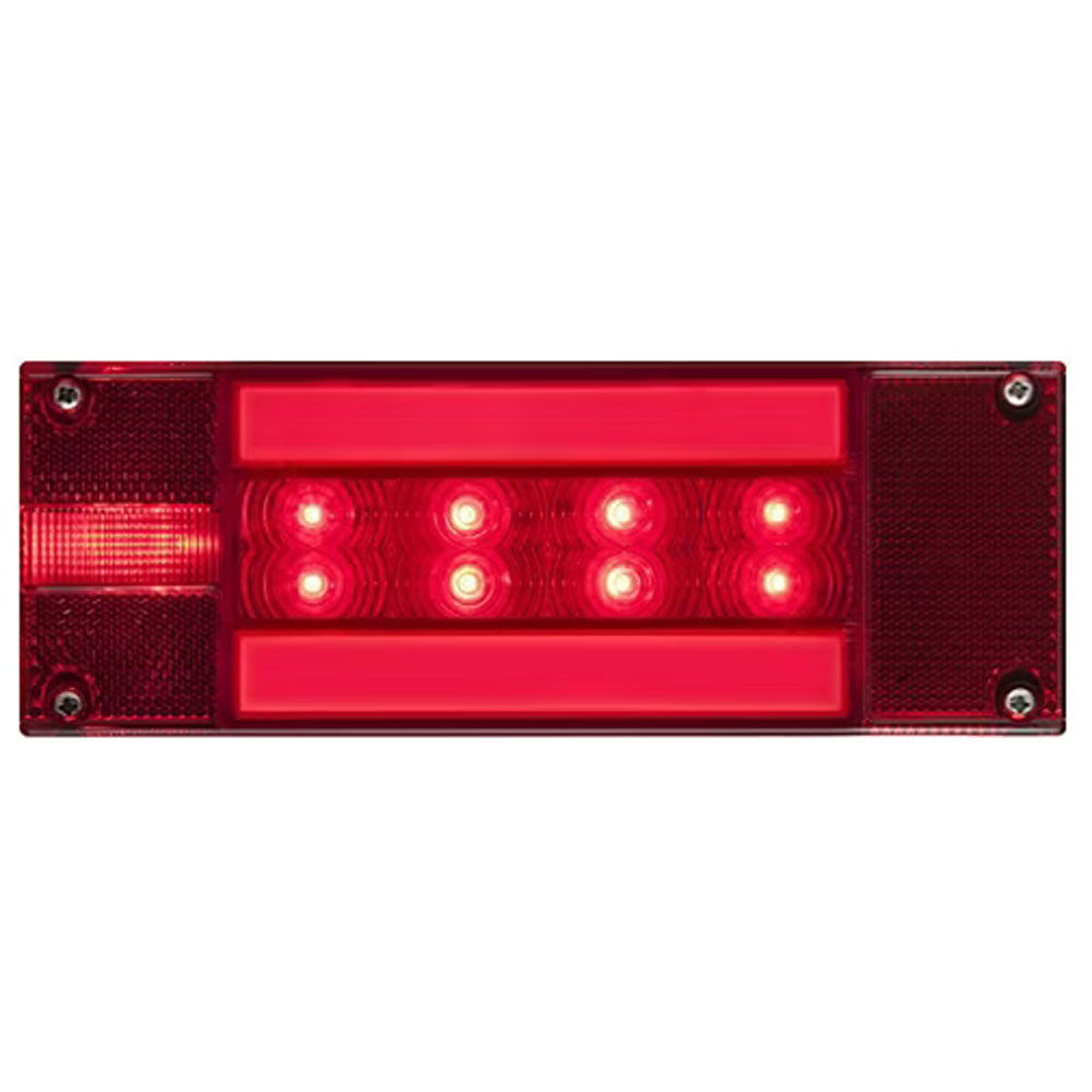 (image for) Marine Trailer Stop/Turn/Tail Light Only LED 7 Function Red Lef Hand Dexter/Redneck #STL117RB