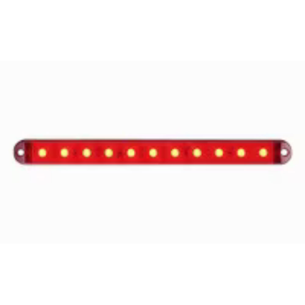 (image for) Trailer Stop/Turn/Tail Light Only Led 14.25" Oblong 15 Diode Red Thinline Dexter/Redneck #STL69RB