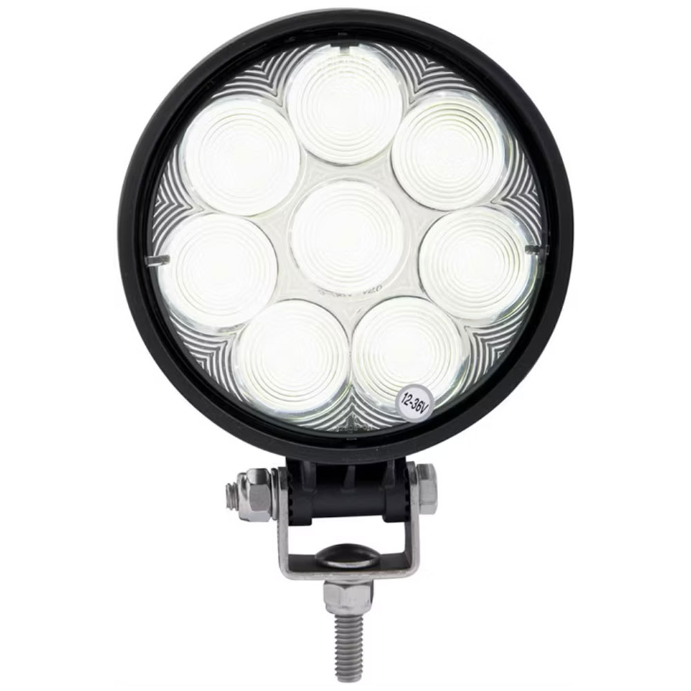 (image for) Trailer LED 4.5" Round 8 Diode Work Light Dexter/Redneck #TLL45FB