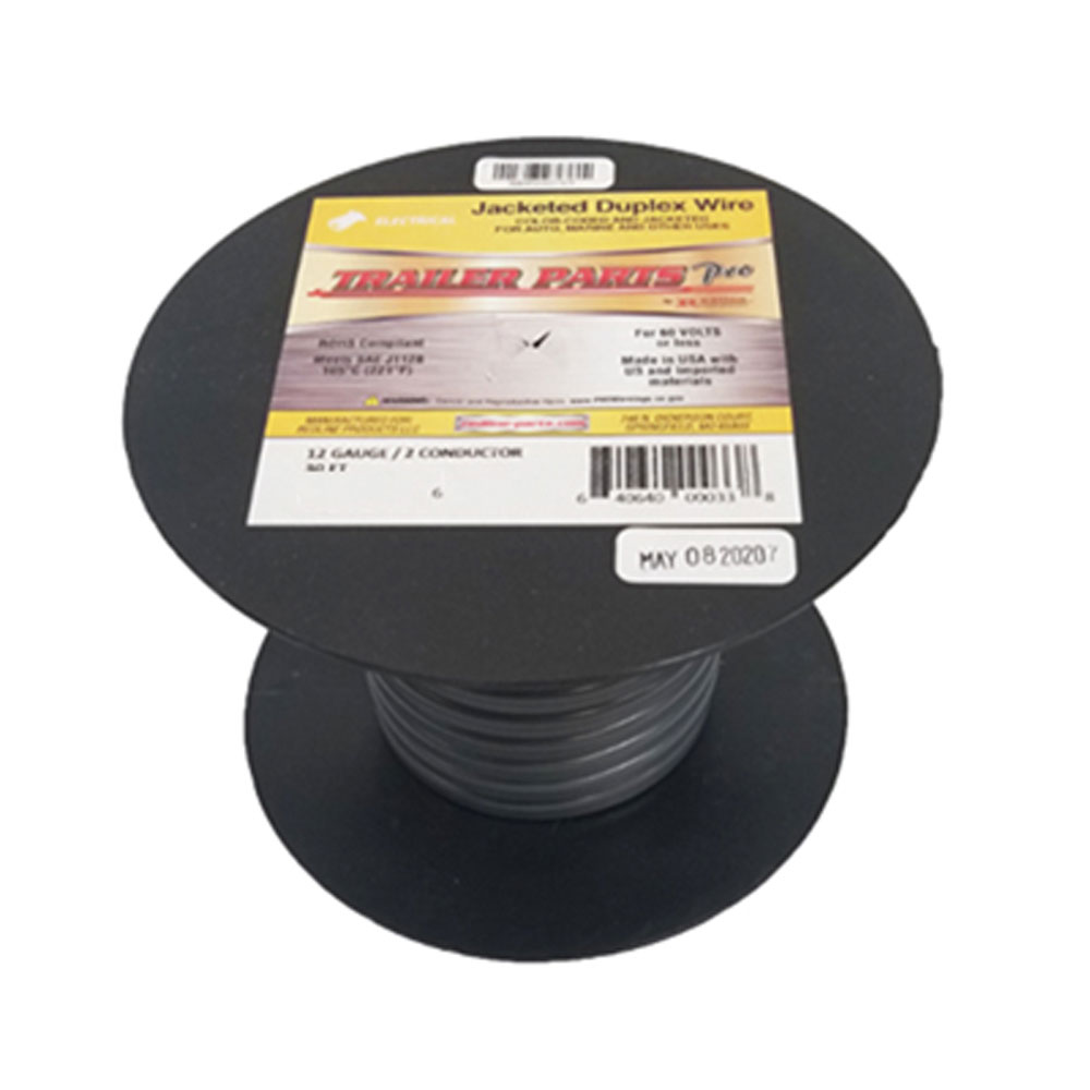 (image for) Wire Jacketed Duplex 12/2 Black/Blue With Gray Jacket Dexter/Redneck #WD12-002