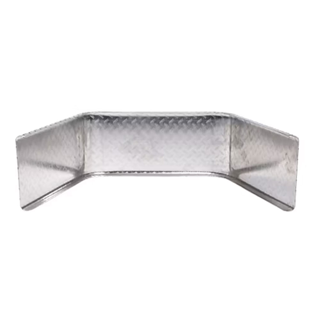 (image for) Trailer Fender Jeep Square Break Single Axle Aluminum Tread Plate 25" Tall Dexter/Redneck #2699-049AT