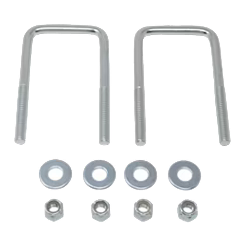 (image for) Square U-Bolt, Nut & Washer 2 1/4"x4 1/4" Zinc Pkg Of 2 Dexter/Redneck #HW04-035