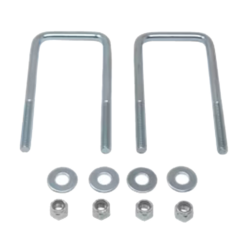 (image for) Square U-Bolt, Nut & Washer 2 3/8"X5 1/4" Zinc Pkg Of 2 Dexter/Redneck #HW04-040