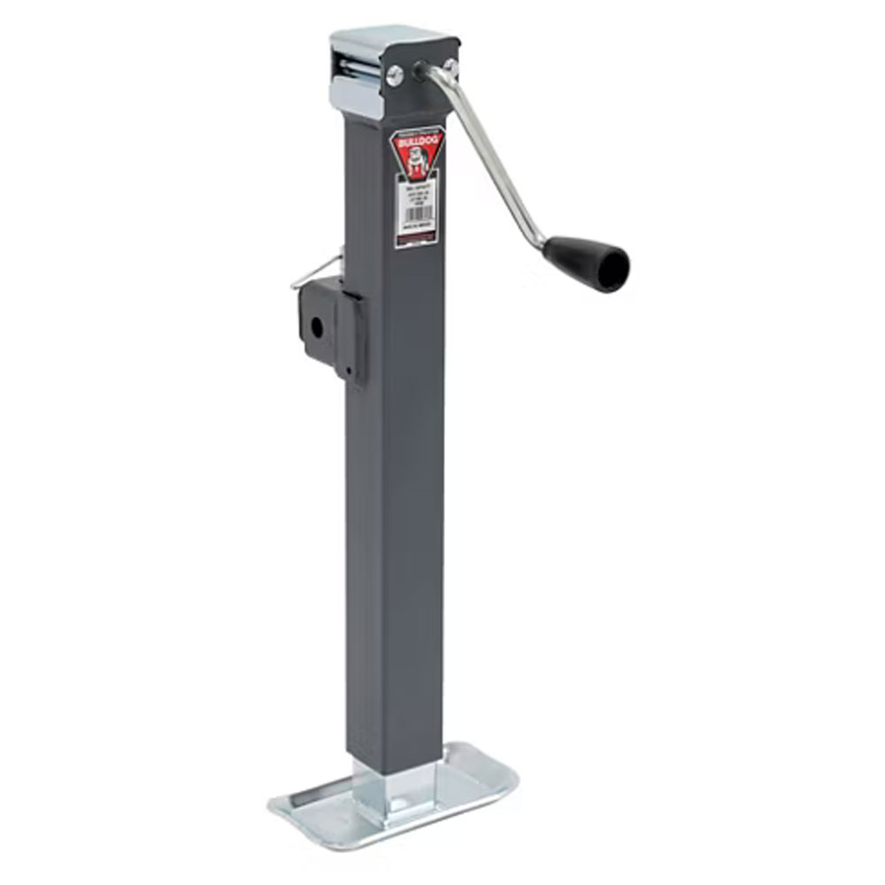 (image for) Bulldog Trailer Pipe Mount Jack 5,000 lb Square Side Wind Dexter/Redneck #195362