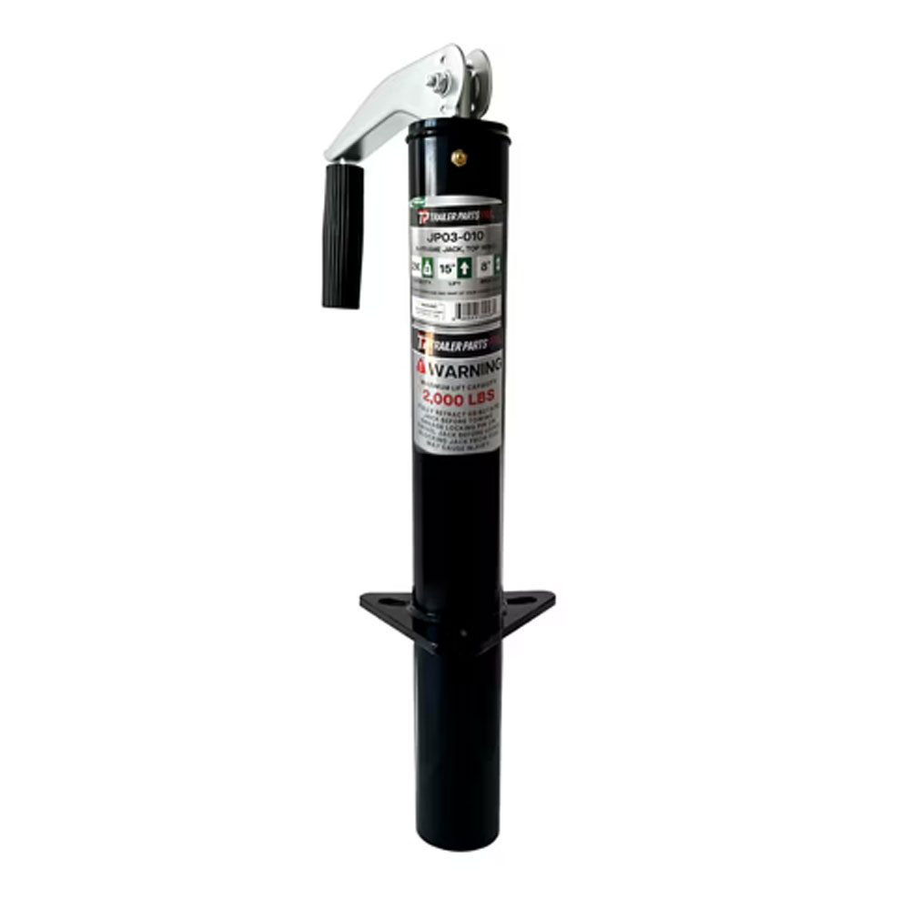 (image for) Trailer A-Frame Jack Trailer Parts Pro 2,000 lb. Top Wind Dexter/Redneck #JP03-010