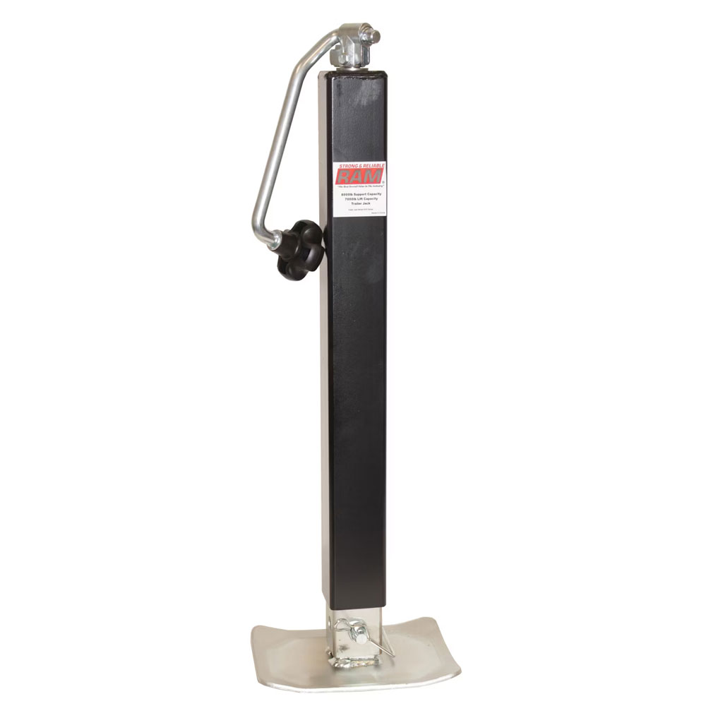 (image for) Trailer Dropleg Jack Light Duty 8,000 lb Top Wind Dexter/Redneck #TJD8000