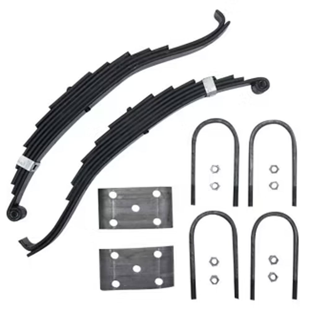 (image for) Trailer Slipper Spring Kit & U-Bolts 24 7/8" 7 Leaf 8k Dexter/Redneck #2-1403T3-8K
