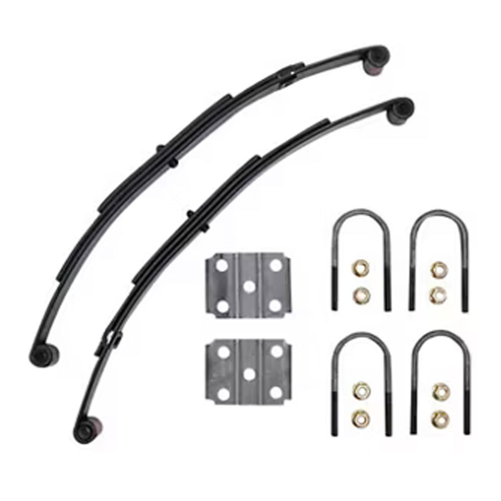 (image for) Trailer Double Eye Spring Kit & U-Bolts 4" Drop 25 1/4" 3 Leaf Dexter/Redneck #2-PR722-4D