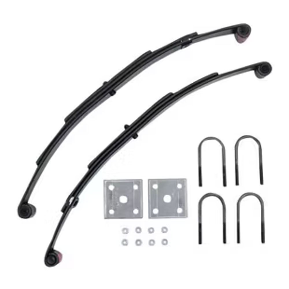 (image for) Trailer Double Eye Spring Kit With U-Bolts 25 1/4" 3 Leaf Dexter/Redneck #2-PR722