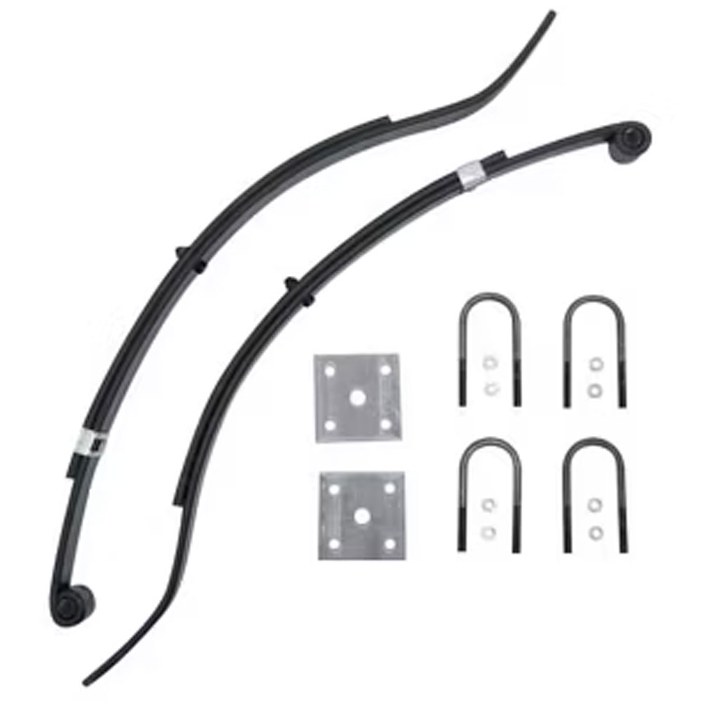 (image for) Trailer Slipper Spring Kit With U-Bolts 27 3/8" 2 Leaf Dexter/Redneck #2-WID2