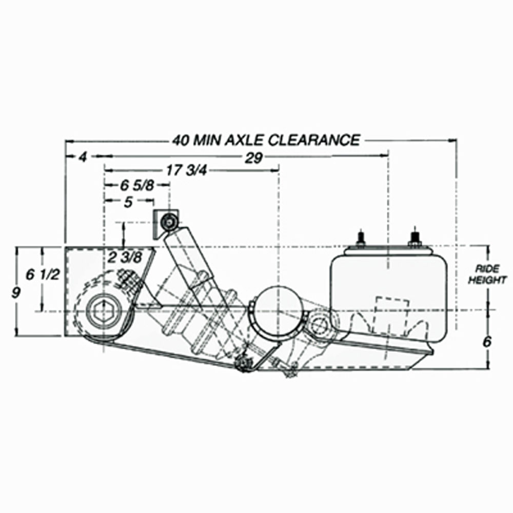 (image for) Trailer Air Ride Suspension 15K Dexter/Redneck #2400080