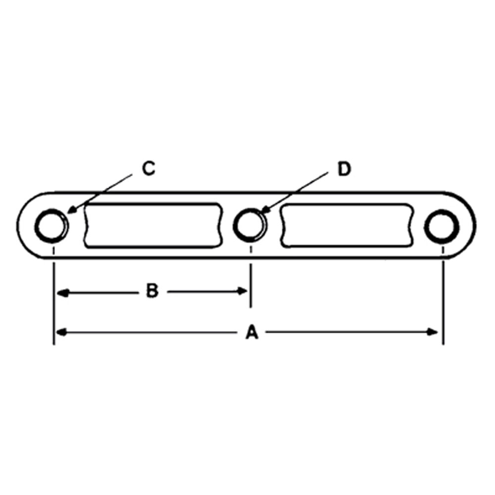 (image for) Trailer Suspension Multi-Axle Straight 1 3/4" Double Eye Spring Equalizer 8" Spring Holes Dexter/Redneck #A2251B3