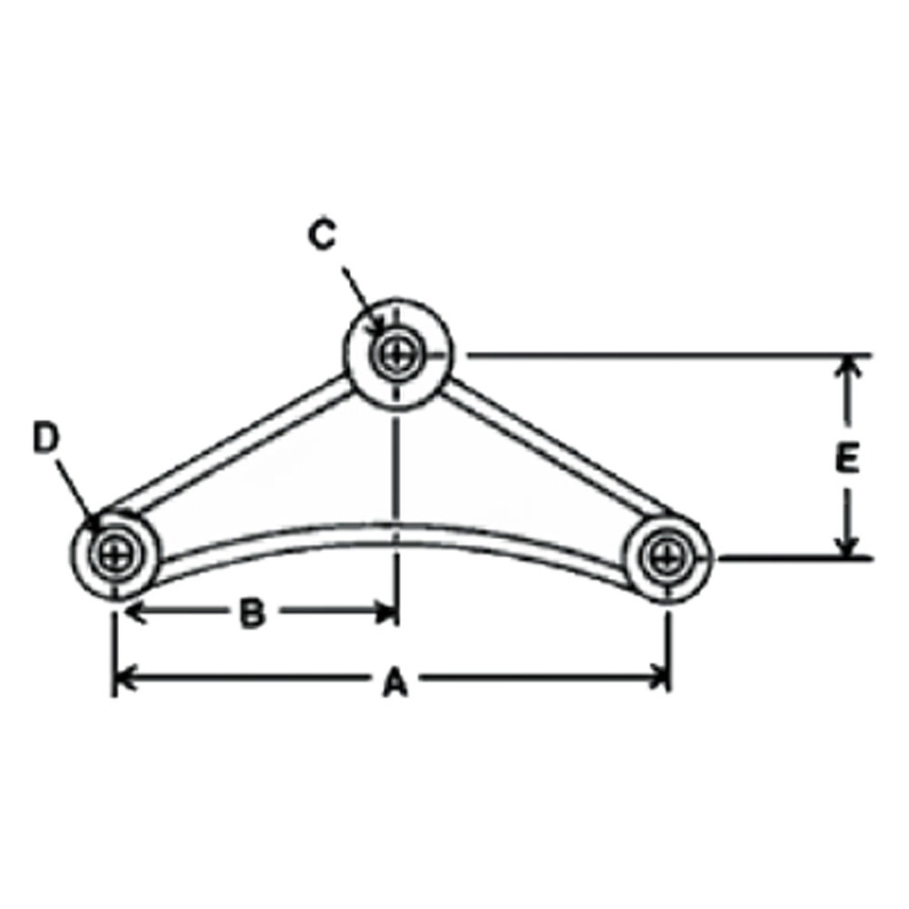 (image for) Trailer Suspension Equalizer Galvanized Curved 7 3/4" Dexter/Redneck #A2252CB-GALV