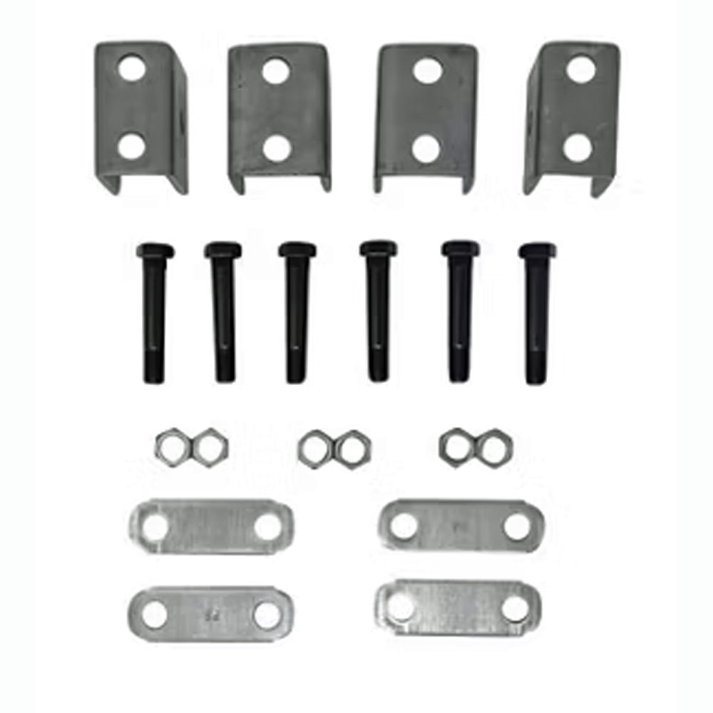 (image for) Trailer Spring Hanger Kit Single 2-7K Axle 1.75" Double Eye Spring Short Hanger Long Strap No Bushing Dexter/Redneck #APS2