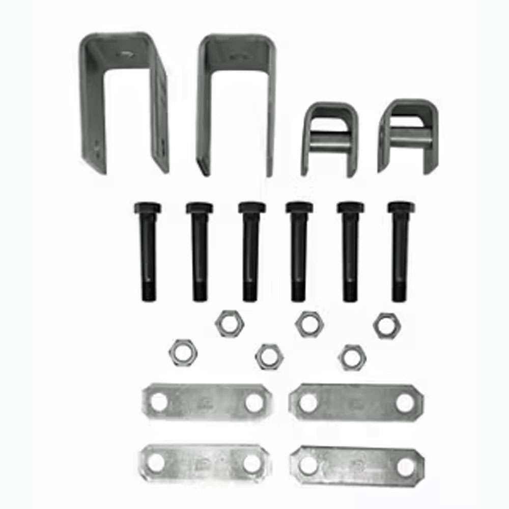 (image for) Trailer Spring Hanger Kit Single 2-7K Axle 1.75" Double Eye Spring Tall Hanger Long Strap Steel Bushing Dexter/Redneck #APS5