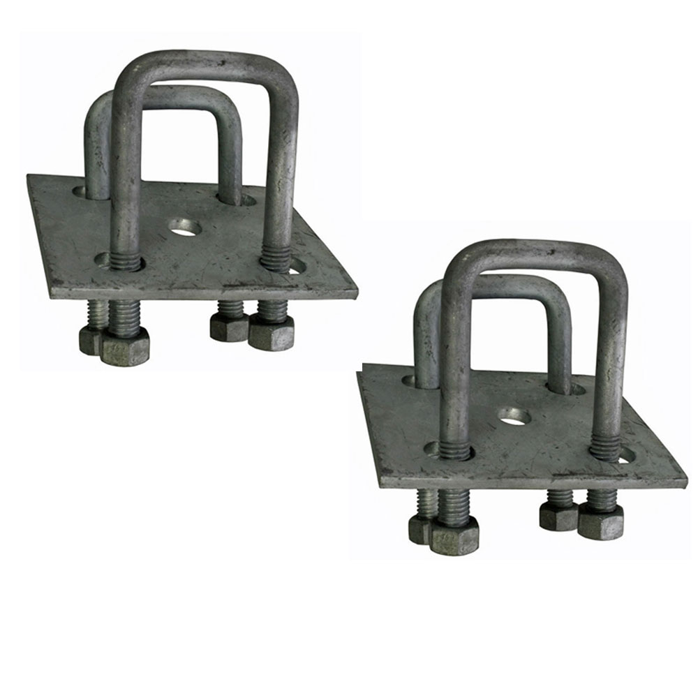 (image for) Trailer Galvanized Suspension U-Bolt Kit 1/2"*20 X 6 5/8" For 3.5k 2" Square Axle Dexter/Redneck #APUBS2GBK-631
