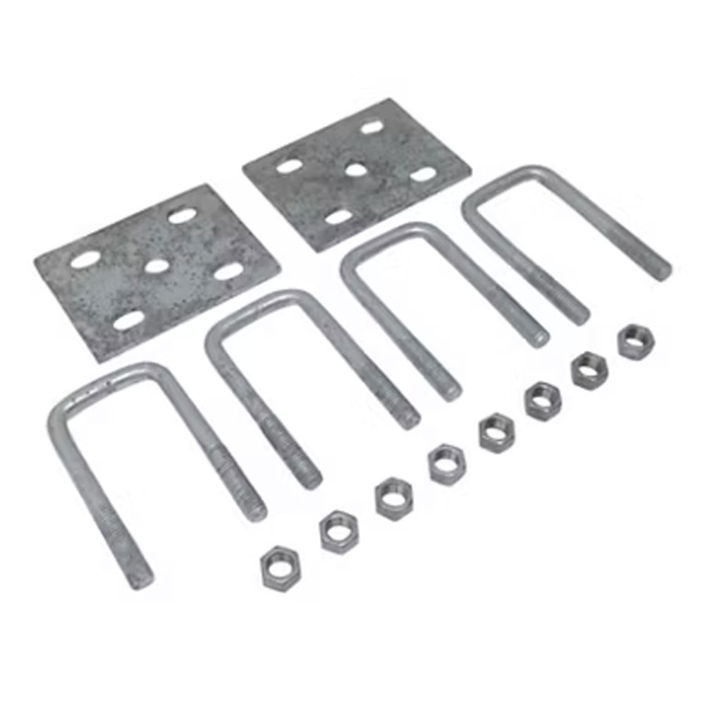 (image for) Trailer Galvanized Suspension U-bolt Kit 1/2"-20 X 4 5/16" For 3.5k 2" Square Axle Dexter/Redneck #APUBS2GBK
