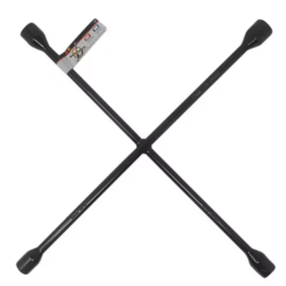 (image for) Lug Wrench 20" 4 Way Cross 17MM, 3/4”, 13/16” & 7/8” Dexter/Redneck #LW433