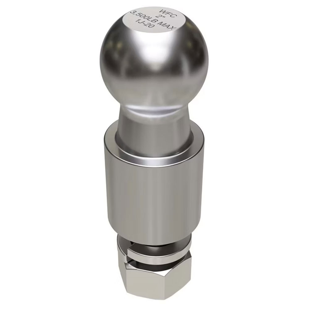 (image for) Trailer Hitch Ball 2" 3.5K 2" Rise Dexter/Redneck #212RM