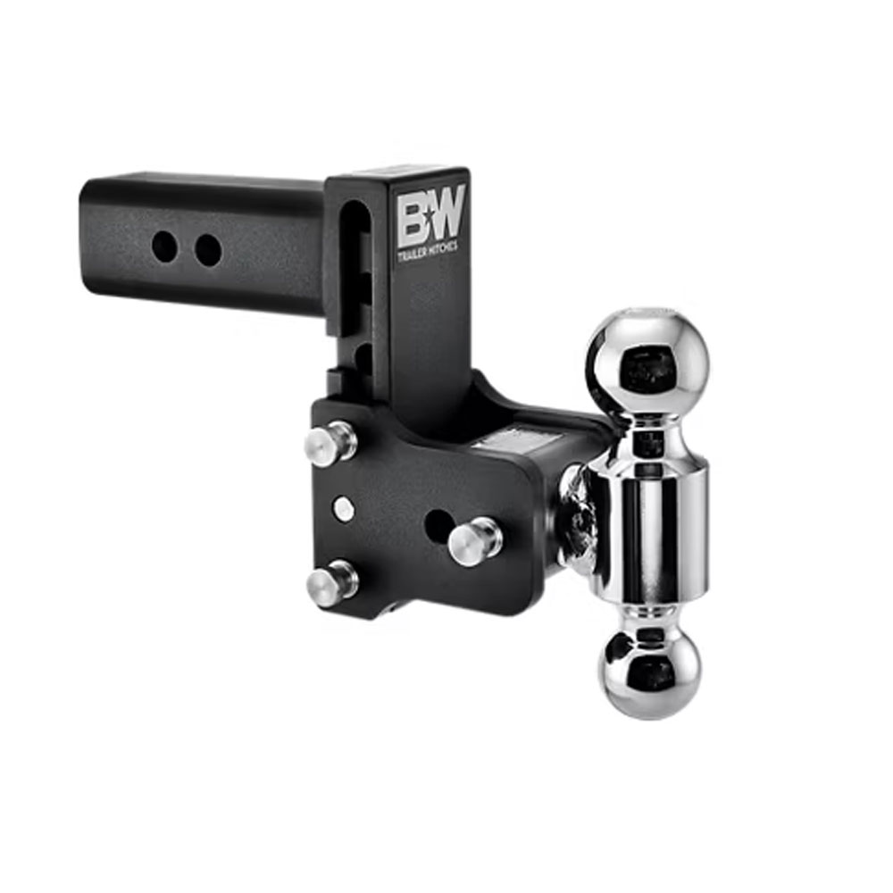 (image for) Trailer Receiver Hitch Ball-Mount AdjustableChannel Dual-Ball 14k 5" Drop Dexter/Redneck #TS20037B